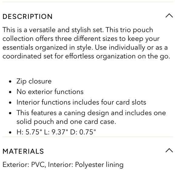 Anne Klein NWOT Brown/Tan/Chestnut Gold Clutch Wristlet Wallet Trio Set New - Picture 4 of 14